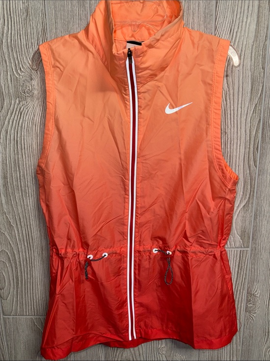 Nike Jackets & Blazers - Nike Orange Ombre Sleeveless Windbreaker Vest